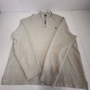 Polo by Ralph Lauren Heather Gray Zip-Up Sweater